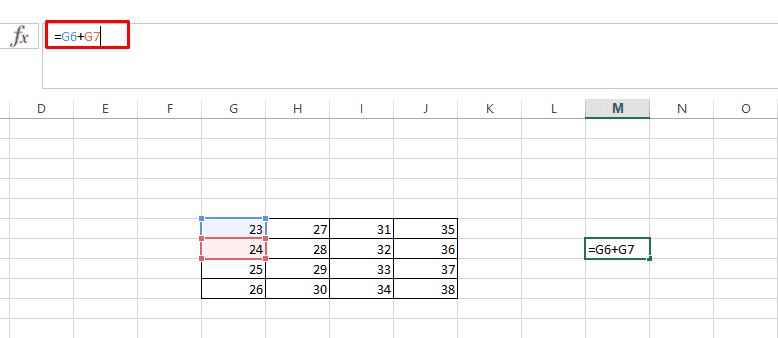 Формула без знака доллара ($) в таблице Excel