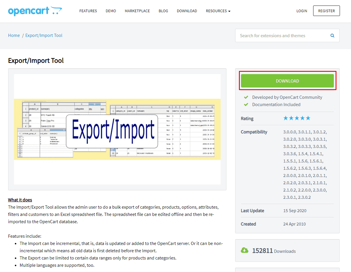 Импорт модуля. Export_Import_OCSTORE. Export Import Tool OPENCART. Импорт товаров OPENCART 3.